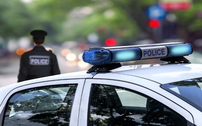 A police car